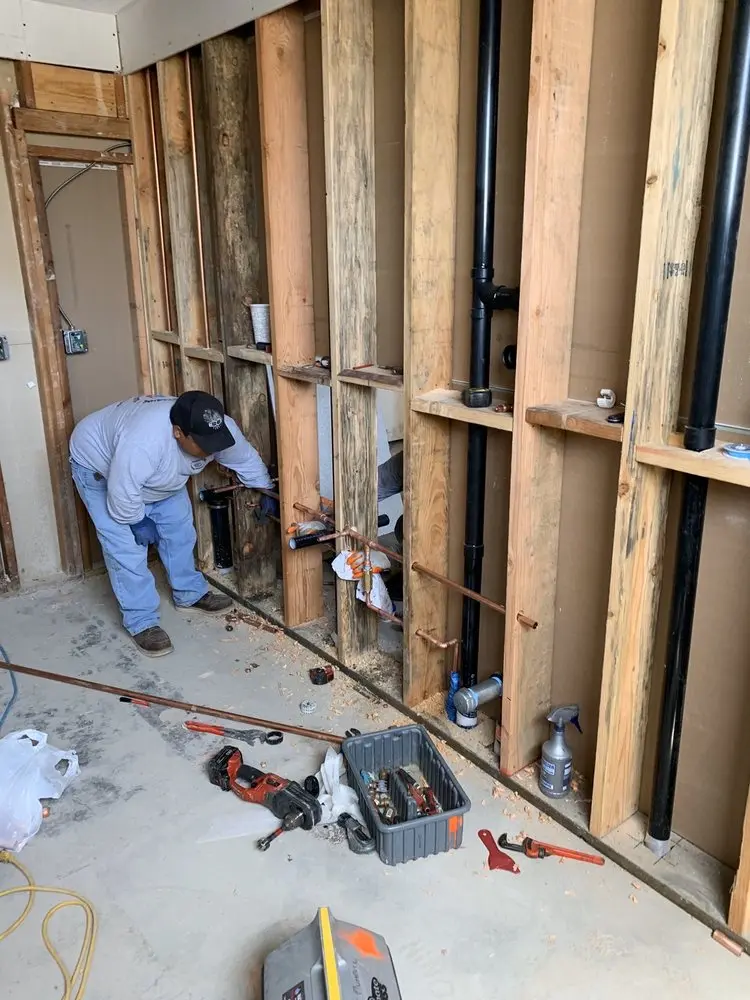 Commercial rough-in plumbing for Water Heater Replacement in Dover